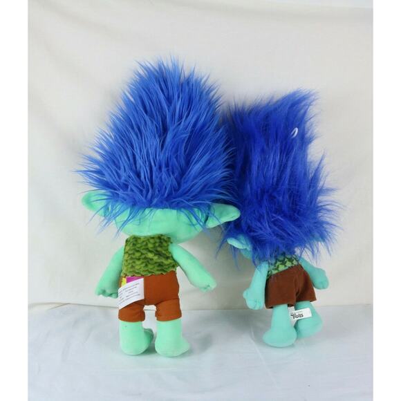 Lot of 3 Dreamworks 16” Trolls Large Happy Branch & Tiny Diamond Plush Doll - Picture 3 of 5